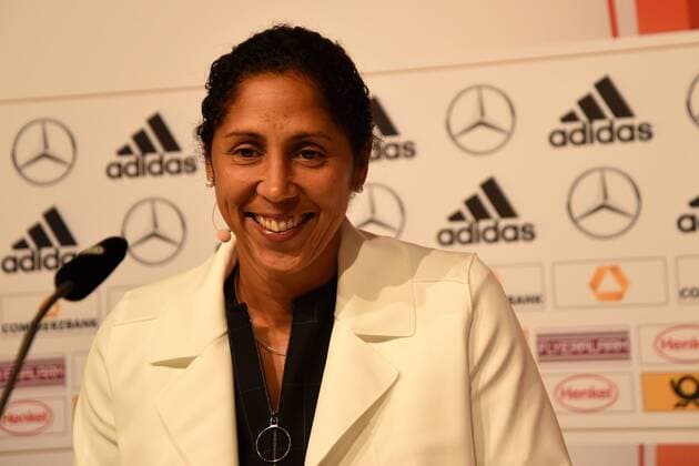 24.08.2016 Deutschland, Frankfurt Deutscher Fussballbund (DFB) Steffi Jones übernimmt das Amt der DFB-Frauen-Bundestrainerin