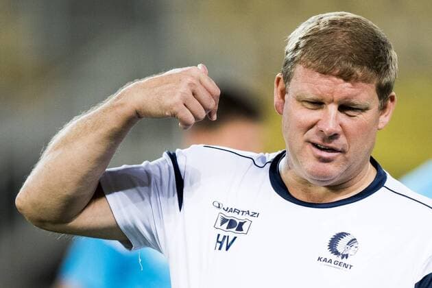 Gent s head coach Hein Vanhaezebrouck pictured during the training of Belgian first league soccer team KAA Gent, Wednesday 24 August 2016, in Skopje, Macedonia. Tomorrow Gent is playing the return leg of the playoff round in the Europa League competition against Macedonia s Shkendija. First leg ended on a 2-1 result in Belgium. JASPERxJACOBS  x04918089x