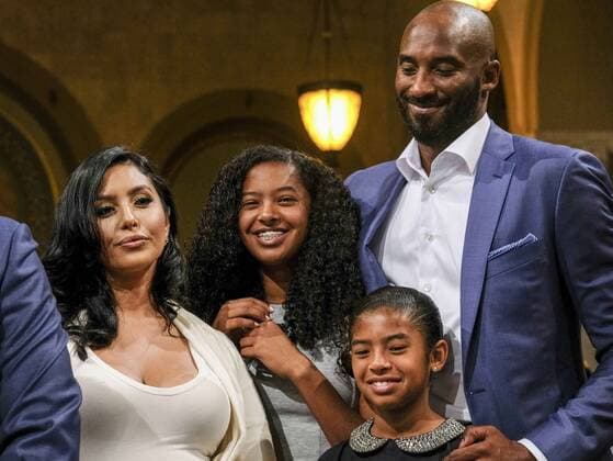August 24, 2016 - Los Angeles, California, U.S - Former Los Angeles Lakers star Kobe Bryant and his family attend the Los Angeles City Council meeting, Aug., 24, 2016, at Council chamber in Los Angeles City Hall, where Councilman Jose Huizar makes a presentation declaring Kobe Bryant Day. The Los Angeles City Council declared today Kobe Bryant Day, honoring the recently retired Los Angeles Laker on the date of the jersey numbers he wore with the team. Los Angeles City Council declared Kobe Bryant Day - ZUMAc68_