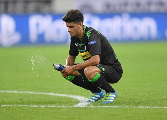 24.08.2016, Fussball, Saison 2016 2017, Champions League Qualifikation, Play-off, Borussia Moenchengladbach - Young Boys Bern 6:1, Mahmoud Dahoud (Borussia Moenchengladbach) nach dem Spiel