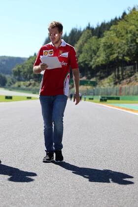 Bilder des Tages - SPORT Belgian Grand Prix, Spa Francorchamps 25 - 28 August 2016 25.08.2016 - Sebastian Vettel (GER) Scuderia Ferrari SF16-H 