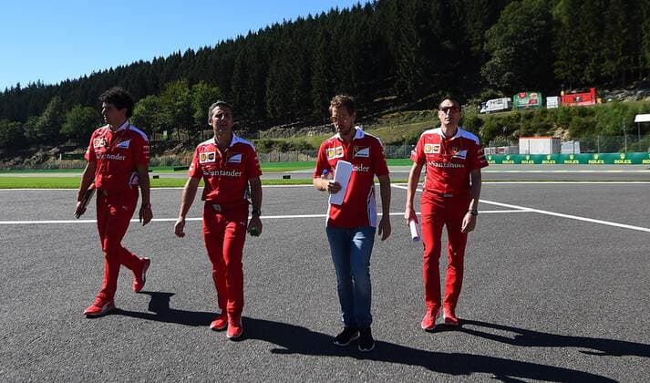 Sebastian Vettel, Scuderia Ferrari, formula 1 GP, Belgien in Spa, 25.08.2015 Photo:mspb Jerry Andre Sebastian Vettel, formula 1 GP, Belgien