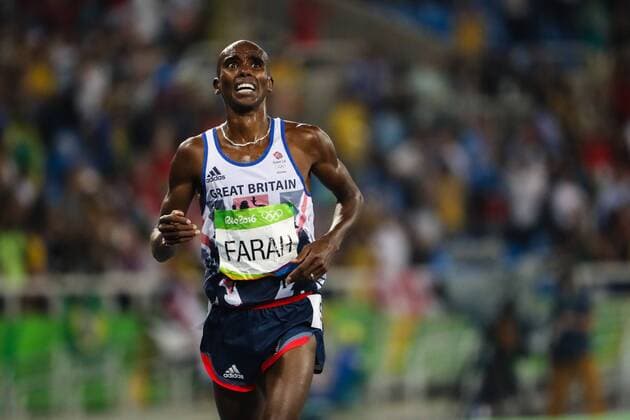 Athletics Rio 2016 Olympics RIO DE JANEIRO, RJ - 20.08.2016: ATHLETICS RIO 2016 OLYMPICS - Mo Farah (GBR) is gold in the 5000m in Athletics Rio 2016 Olympics held in the Olympic Stadium. (Photo: Fernanda Paradizo Fotoarena) x1194510x  FernandaxParadizo