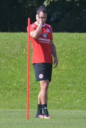 23.08.2016, xtkx, Fussball 1.Bundesliga, FSV Mainz 05 Training, emspor, v.l. Levin Oeztunali (Mainz 05), Mainz