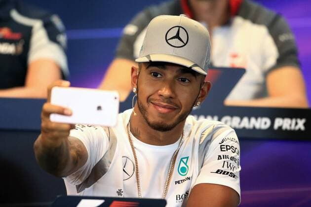 Themen der Woche - SPORT Bilder des Tages - SPORT 25.08.2016. Spa-Francorchamps, Belgium. Formula 1 Grand Prix of Belgiu, Driver arrival and press conference PK Pressekonferenz Lewis Hamilton - Mercedes AMG Petronas xLeannexBoonx  ActionPlus11780085
