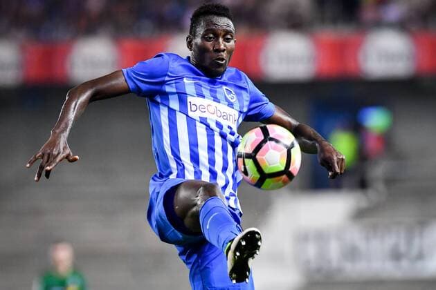 Genk s Omar Colley pictured in action during a match between Belgian first league team KRC Genk and Croatian Lokomotiva Zagreb, the return leg of the playoff round in the Europa League competition, in Genk, Thursday 25 August 2016. First leg ended on 2-2 draw result in Croatia. LUCxCLAESSEN  x04918942x