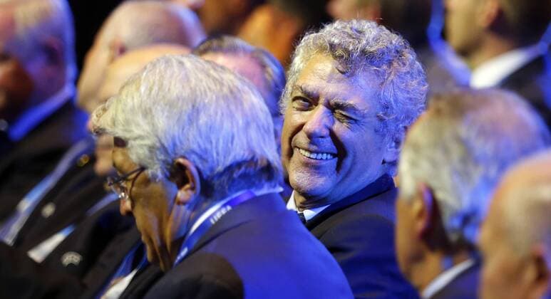 Angel Maria Villar. Champions League draw and the election of UEFA best player. In this picture, Angel Maria Villar. xAngelxRIVEROx 