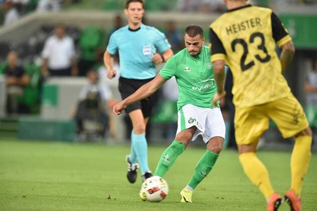 Oussama Tannane (saint etienne) - Fussball, Europa League Quali, AS Saint Etienne vs. Beitar Jerusalem - 25 08 2016 FredericChambert Panoramic 