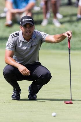 August 25, 2016: FedEx points leader, Jason Day on the fifth green during the first round of play at The Barclays, on the Black course, at Bethpage State Park in Farmingdale, NY. (Photo by David Hahn Icon Sportswire) GOLF: AUG 25 PGA Golf Herren - The Barclays - First Round Icon160825020 EDITORIAL USE ONLY