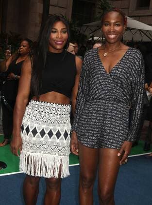 August 25, 2016 - New York, New York, U.S. - Tennis players SERENA WILLIAMS and VENUS WILLIAMS attend the Virtual Tennis Tournament held at Lotte New York Palace. Tennis Players at Virtual Tennis Tournament - ZUMAk03_