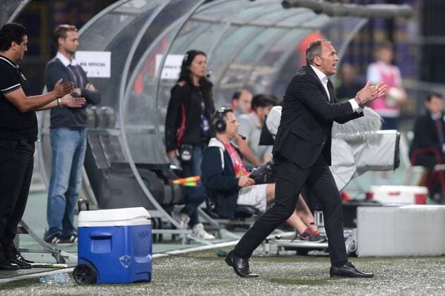 25.08.2016, Ljudski vrt, Maribor, SLO, UEFA EL, NK Maribor vs Gabala FK, im Bild Darko Milanic, head coach of NK Maribor during the UEFA Europaleague Play off 2nd Leg Match between NK Maribor and Gabala FK at the Ljudski vrt in Maribor, Slovenia on 2016 08 25. Maribor  EP_stida  