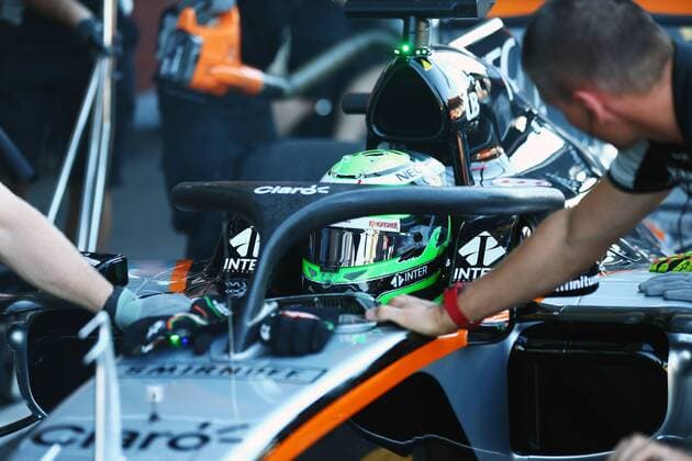 Belgian Grand Prix, Spa Francorchamps 25 - 28 August 2016 Nico Hulkenberg (GER) Sahara Force India F1 VJM09 running the Halo cockpit cover. 26.08.2016. Free Practice 1 
