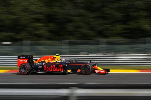 Dutch Max Verstappen of Red Bull Racing Team pictured during a practice session at the Grand Prix F1 of Belgium, in Spa-Francorchamps, Friday 26 August 2016. The Spa-Francorchamps Formula One Grand Prix takes place this weekend, from August 26 until August 28. NICOLASxLAMBERT  x04919325x