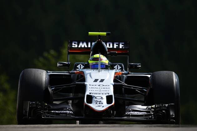 Belgian Grand Prix, Spa Francorchamps 25 - 28 August 2016 Sergio Perez (MEX) Sahara Force India F1 VJM09. 26.08.2016. Free Practice 1 