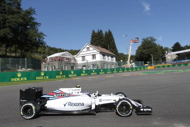 Belgian Grand Prix, Spa Francorchamps 25 - 28 August 2016 26.08.2016 - Free Practice 1, Valtteri Bottas (FIN) Williams FW38 