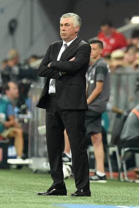 Fußball 1. Bundesliga 1. Spieltag Bayern München - Werder Bremen am 26.08.2016 in der Allianz Arena in München Carlo Ancelotti ( Trainer München ) xRx