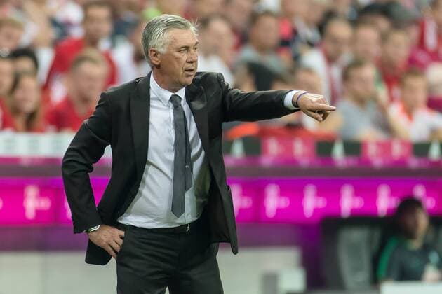 Muenchen, Deutschland, 26.08.2016, Bundesliga, FC Bayern Muenchen - SV Werder Bremen, Cheftrainer Carlo Ancelotti (FCB) ( DeFodi507