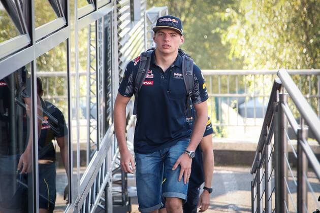 Dutch Max Verstappen of Red Bull Racing Team arrives for the Grand Prix F1 of Belgium, in Spa-Francorchamps, Saturday 27 August 2016. The Spa-Francorchamps Formula One Grand Prix takes place this weekend, from August 26 until August 28. BRUNOxFAHY  x04919574x