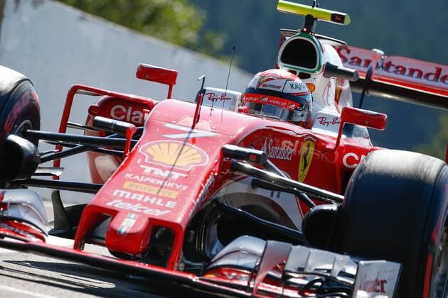 Finnish Kimi Raikkonen of Scuderia Ferrari pictured during a free practice session at the Grand Prix F1 of Belgium, in Spa-Francorchamps, Saturday 27 August 2016. The Spa-Francorchamps Formula One Grand Prix takes place this weekend, from August 26 until August 28. BRUNOxFAHY  x04919627x