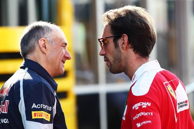 Belgian Grand Prix, Spa Francorchamps 25 - 28 August 2016 (L to R): Franz Tost (AUT) Scuderia Toro Rosso Team Principal with Jean-Eric Vergne (FRA) Ferrari Test and Development Driver. 27.08.2016. 