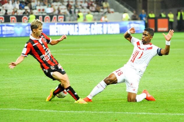 18 Franck BERIA (lil) FOOTBALL : Nice vs Lille - Ligue 1 - 27 08 2016 FEP Panoramic 