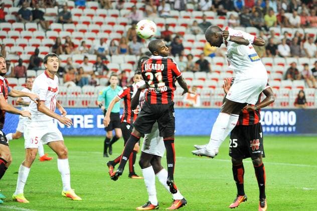 05 Renato CIVELLI (lil) - 21 Ricardo PEREIRA (nice) - 04 Younousse SANKHARE (lil) FOOTBALL : Nice vs Lille - Ligue 1 - 27 08 2016 FEP Panoramic 