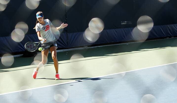 TENNIS - WTA Tennis Damen US Open 2016 NEW YORK CITY,NEW YORK,USA,28.AUG.16 - TENNIS - WTA Tour, US Open 2015, Grand Slam, Flushing Meadows, training. Image shows Ana Ivanovic (SRB). GEPAxpictures xMatthiasxHauer