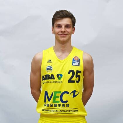 Basketball Berlin 25.08.2016 BBL 1. Bundesliga Saison 2016 2016 Alba Berlin Team Ferdinand Zylka (Alba Berlin, No.25)