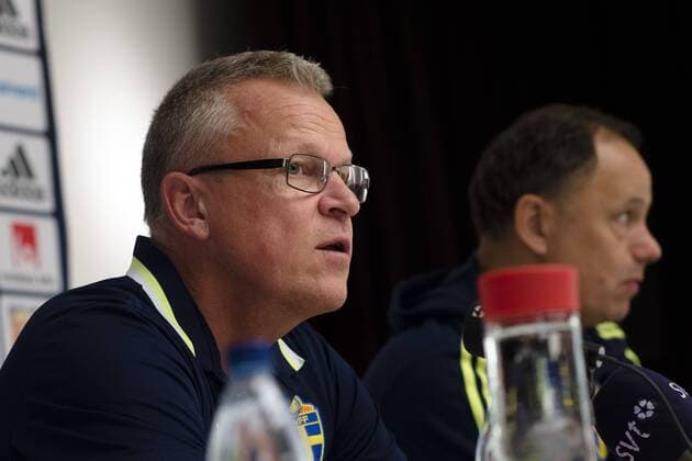160829 Sveriges förbundskapten Jan Andersson under en presskonferens anordnad av svenska fotbollsförbundet den 29 augusti 2016 i Stockholm  Copyright: SIMONxHASTEGÃÖRD BB160829BB008