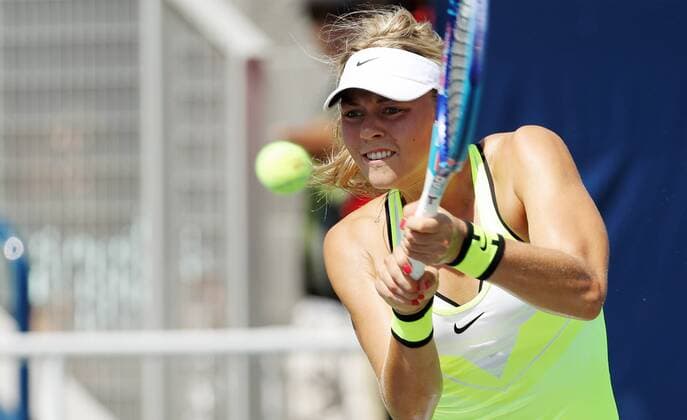 TENNIS - WTA Tennis Damen US Open 2016 NEW YORK CITY,NEW YORK,USA,29.AUG.16 - TENNIS - WTA Tour, US Open 2015, Grand Slam, Flushing Meadows. Image shows Carina Witthoeft (GER). GEPAxpictures xMatthiasxHauer