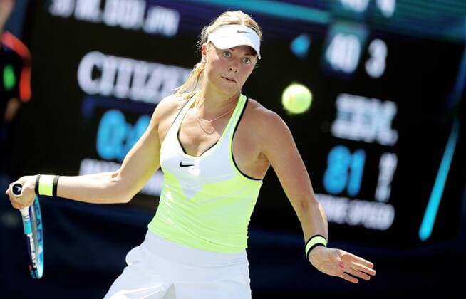TENNIS - WTA Tennis Damen US Open 2016 NEW YORK CITY,NEW YORK,USA,29.AUG.16 - TENNIS - WTA Tour, US Open 2015, Grand Slam, Flushing Meadows. Image shows Carina Witthoeft (GER). GEPAxpictures xMatthiasxHauer