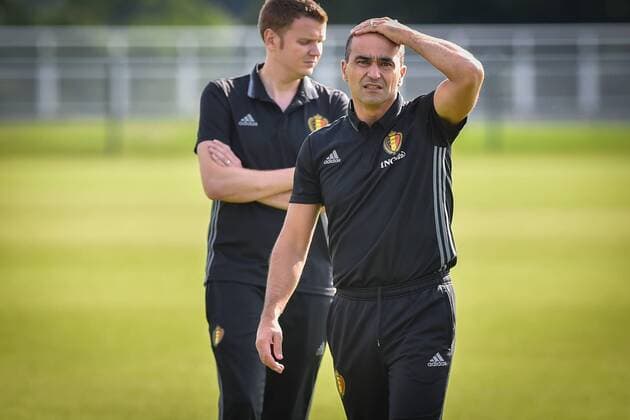 Belgium s head coach Roberto Martinez pictured during a training session of Belgian national soccer team Red Devils, on Monday 29 August 2016, in Brussels. The Red Devils will play a World Championships 2018 Qualification game against Cyprus on September 6th. LUCxCLAESSEN  x04921438x
