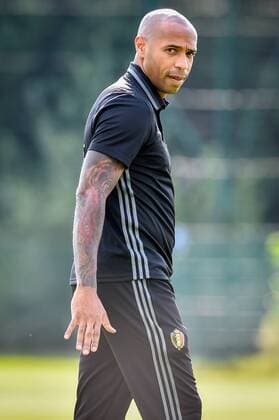Belgium s assistant coach Thierry Henry and during a training session of Belgian national soccer team Red Devils, on Monday 29 August 2016, in Brussels. The Red Devils will play a World Championships 2018 Qualification game against Cyprus on September 6th. LUCxCLAESSEN  x04921471x