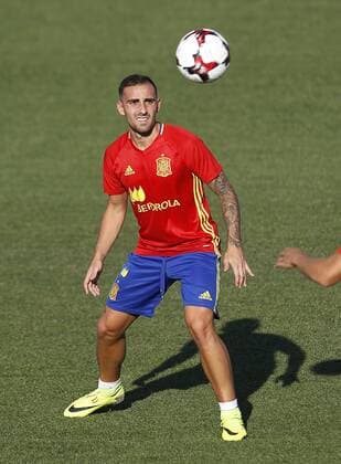 Alcacer. Spanish national team Nationalteam training session. In this picture, Alcacer. xAngelxRiverox 