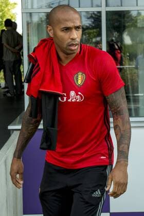 Fußball, Co Trainer Thierry Henry - Training Nationalteam Belgien Belgium , Brussels , Aug 29 2016 - Training of the Belgian National soccer team Red Devils before the friendly game against Spain - T3 Thierry Henry Copyright Danny Gys Reporters xxGYS 