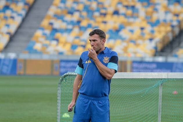 June 29, 2016 - Kiev, Ukraine - Ukrainian national soccer team s new head coach Andriy Shevchenko during training at NSC Olympiyskiy in Kyiv before the match against Iceland national team Nationalteam during World Cup 2018 qualifyier. Ukraine national football team training  - ZUMAn230