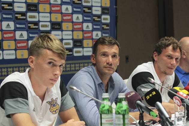 press conference PK Pressekonferenz Of Head Coach Of National Football Team Andrii Shevchenko Kyiv  Copyright: PereversevxOleg 471800