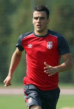 Fußball, Training Nationalteam Serbien 30.08.2016 Stara Pazova Serbia national team Nationalteam training men s football Filip Kostic : 