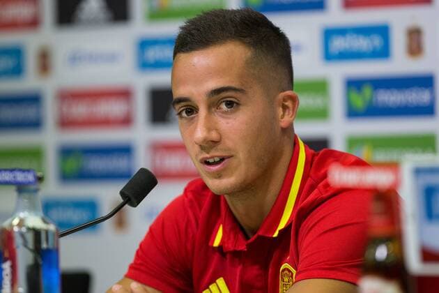 Spanish Lucas Vazquez during the press conference PK Pressekonferenz of the concentration of Spanish football team at Ciudad del Futbol de Las Rozas before the qualifying for the Russia world cup in 2017 August 30, 2016.  (20160830008)