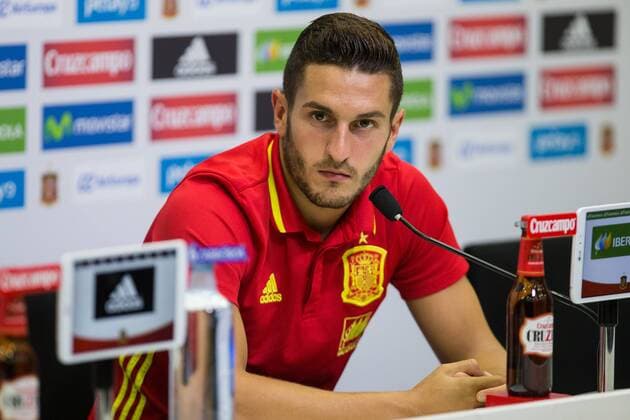 Fußball, Nationalteam Spanien Pressekonferenz Spanish Koke Resurrecccion during the press conference PK Pressekonferenz of the concentration of Spanish football team at Ciudad del Futbol de Las Rozas before the qualifying for the Russia world cup in 2017 August 30, 2016.  (20160830024)
