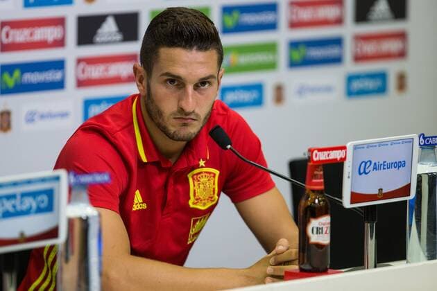 Spanish Koke Resurrecccion during the press conference PK Pressekonferenz of the concentration of Spanish football team at Ciudad del Futbol de Las Rozas before the qualifying for the Russia world cup in 2017 August 30, 2016.  (20160830016)