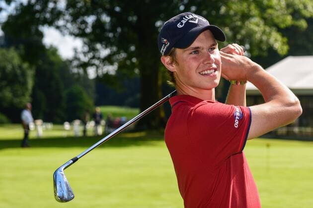 portrait of Thomas Detry during the 2nd Thomas Pieters Belgian Tour Event. at Chateau Ravenstein in Tervuren GOLF : Thomas Pieters - Belgian Tour Event - Tervuren - 30 08 2016 Photonews Panoramic 