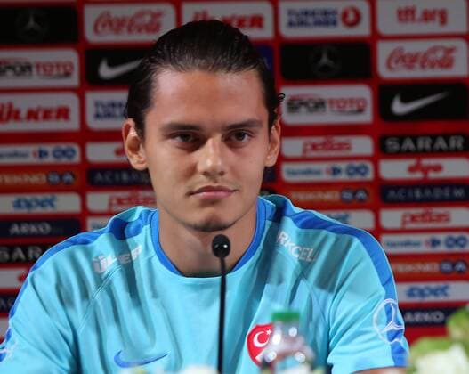 Fußball, Nationalteam Türkei Pressekonferenz Turkey National Football Team head coach gives a press conference PK Pressekonferenz on the eve of the team s Friendly match against Russia, on August 30, 2016 at Antalya Arena in Antalya , Turkey. Pictured: Enes Unal 