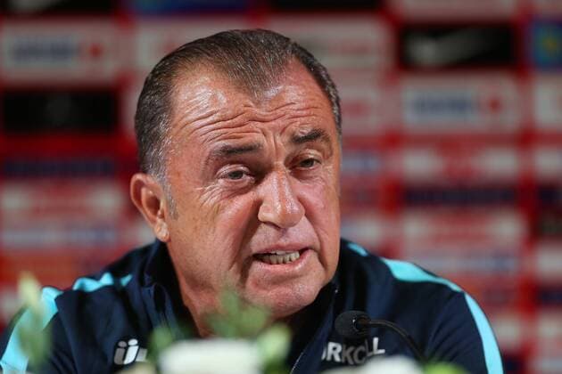 Fußball, Nationalteam Türkei Pressekonferenz Turkey National Football Team head coach gives a press conference PK Pressekonferenz on the eve of the team s Friendly match against Russia, on August 30, 2016 at Antalya Arena in Antalya , Turkey. Pictured: Coach Fatih Terim 