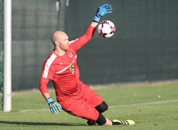 SOCCER - FIFA World Cup WM Weltmeisterschaft Fussball 2018 quali, GEO vs AUT VIENNA,AUSTRIA,30.AUG.16 - SOCCER - FIFA World Cup 2018, european qualifiers, OEFB international match Länderspiel Georgia vs Austria, preview, training. Image shows Robert Almer (AUT). GEPAxpictures xChristianxOrt