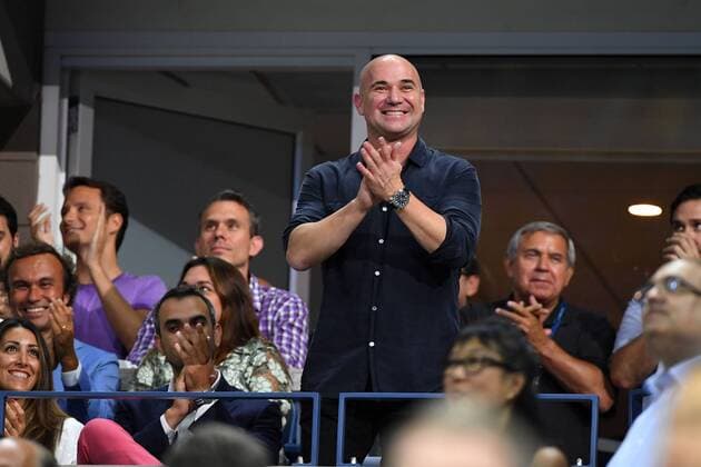 Andre Agassi (USA) TENNIS : US Open 2016 - 30 08 2016 TennisMagazine Panoramic 