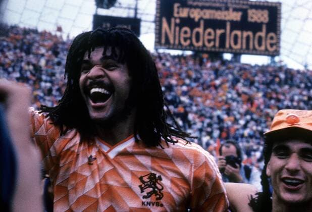 Fußball, EM Finale 1988 in München, Niederlande - Sowjetunion 2:0 Die Niederlande sind Europameister: Ruud Gullit