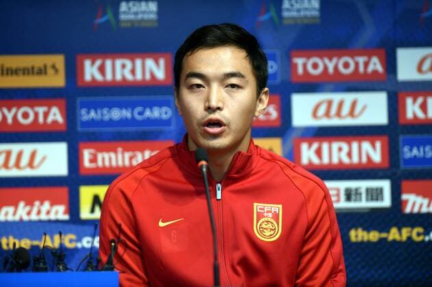 Feng Xiaoting of Chinese national football team attends a press conference PK Pressekonferenz before the first leg match against South Korea during the 2018 FIFA World Cup WM Weltmeisterschaft Fussball Russia qualifier in Seoul, South Korea, 31 August 2016. Head coach Gao Hongbo meets press before Russia World Cup qualifier first leg match in Seoul  20160831_33692