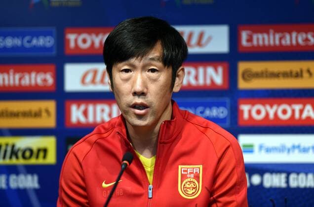 Head coach Gao Hongbo of Chinese national football team attends a press conference PK Pressekonferenz before the first leg match against South Korea during the 2018 FIFA World Cup WM Weltmeisterschaft Fussball Russia qualifier in Seoul, South Korea, 31 August 2016. Head coach Gao Hongbo meets press before Russia World Cup qualifier first leg match in Seoul  20160831_10660