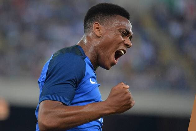 Anthony Martial France Goal celebration Bari 01-09-2016 Stadio San Nicola Football Friendly Match Italy - France andreaxstaccioli
